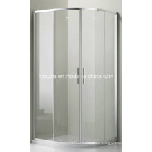 Cuarto de la cabina de ducha de vidrio transparente (E-01 Vidrio transparente sin bandeja)